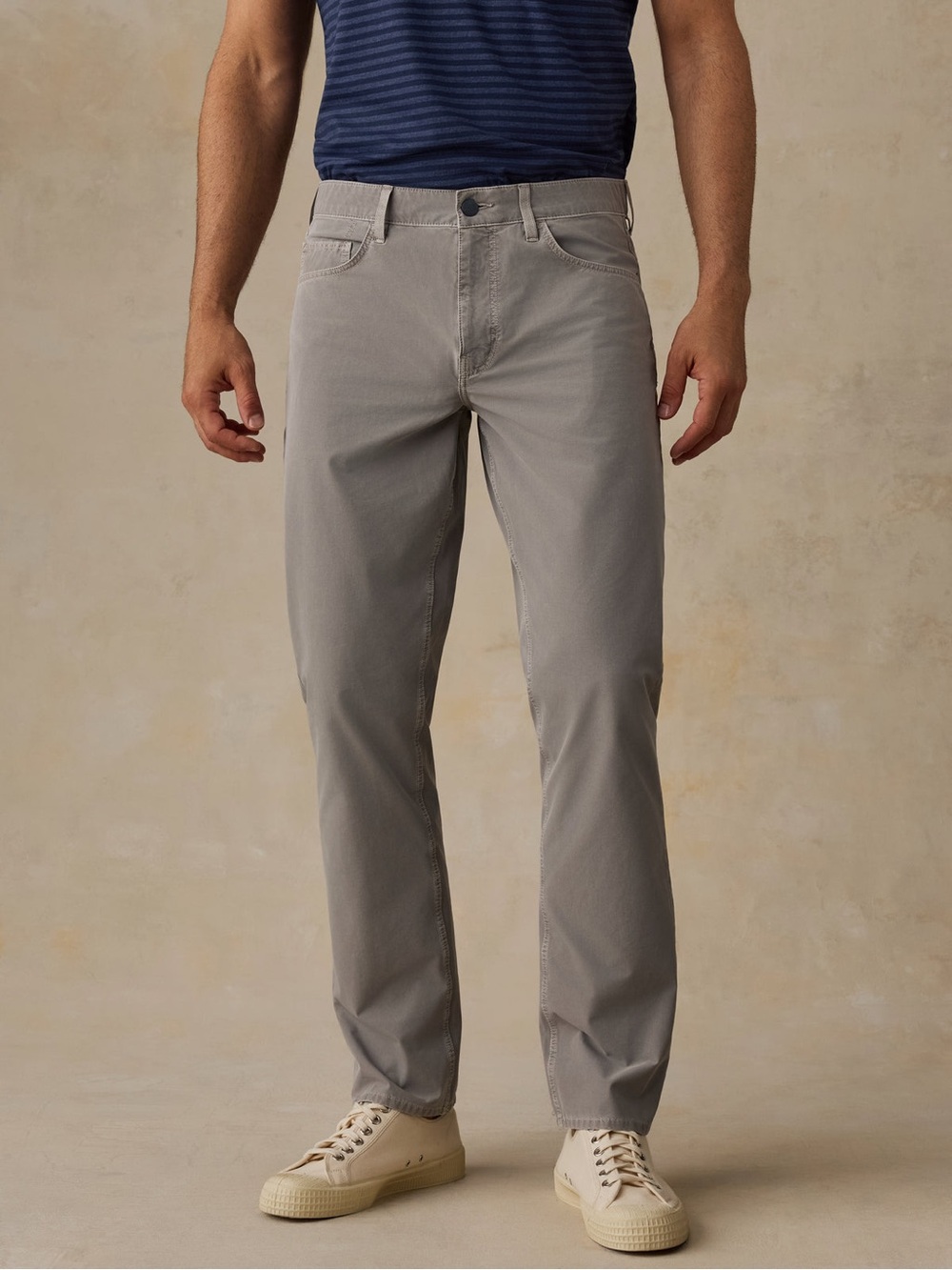 Faherty Men’s Movement Patina 5-Pocket Pant Fossil Size 36
